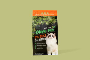 3 bags Paco & Pepper Olive Pit Cat Litter